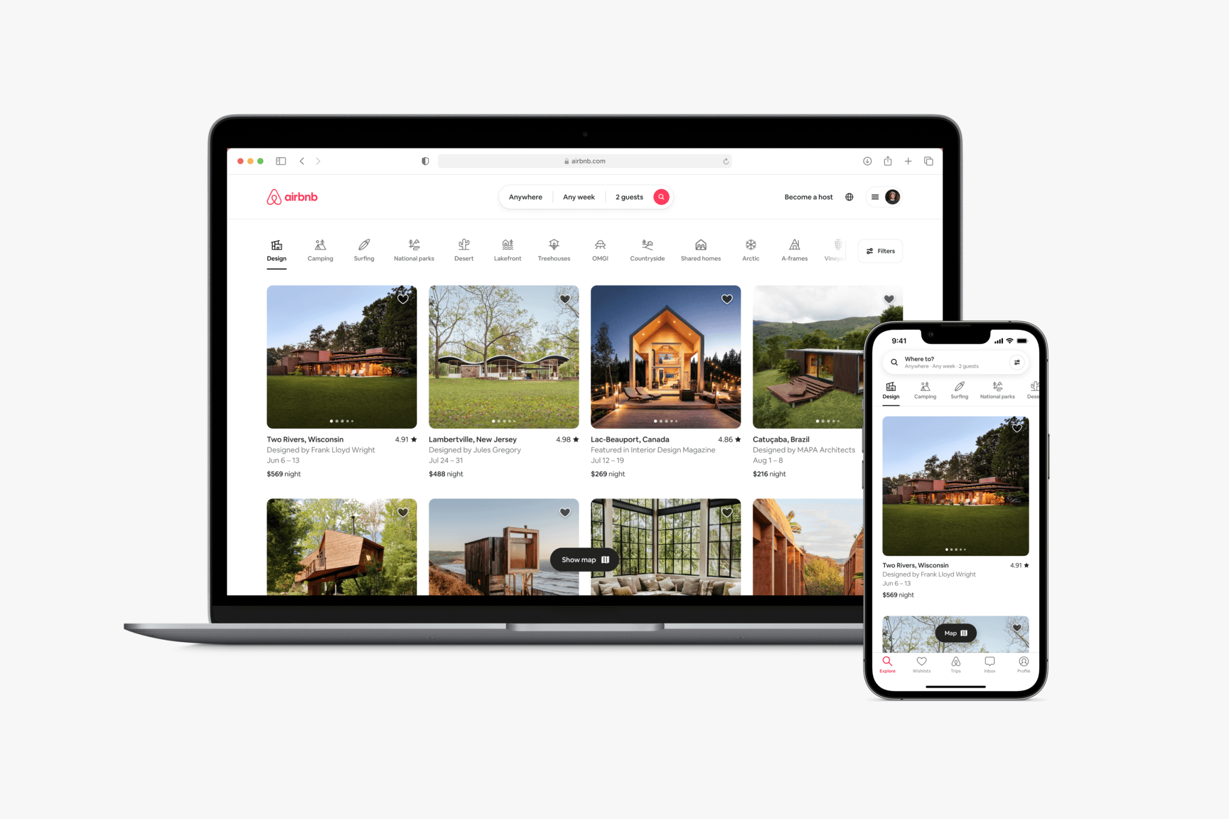 Airbnb UI placeholder