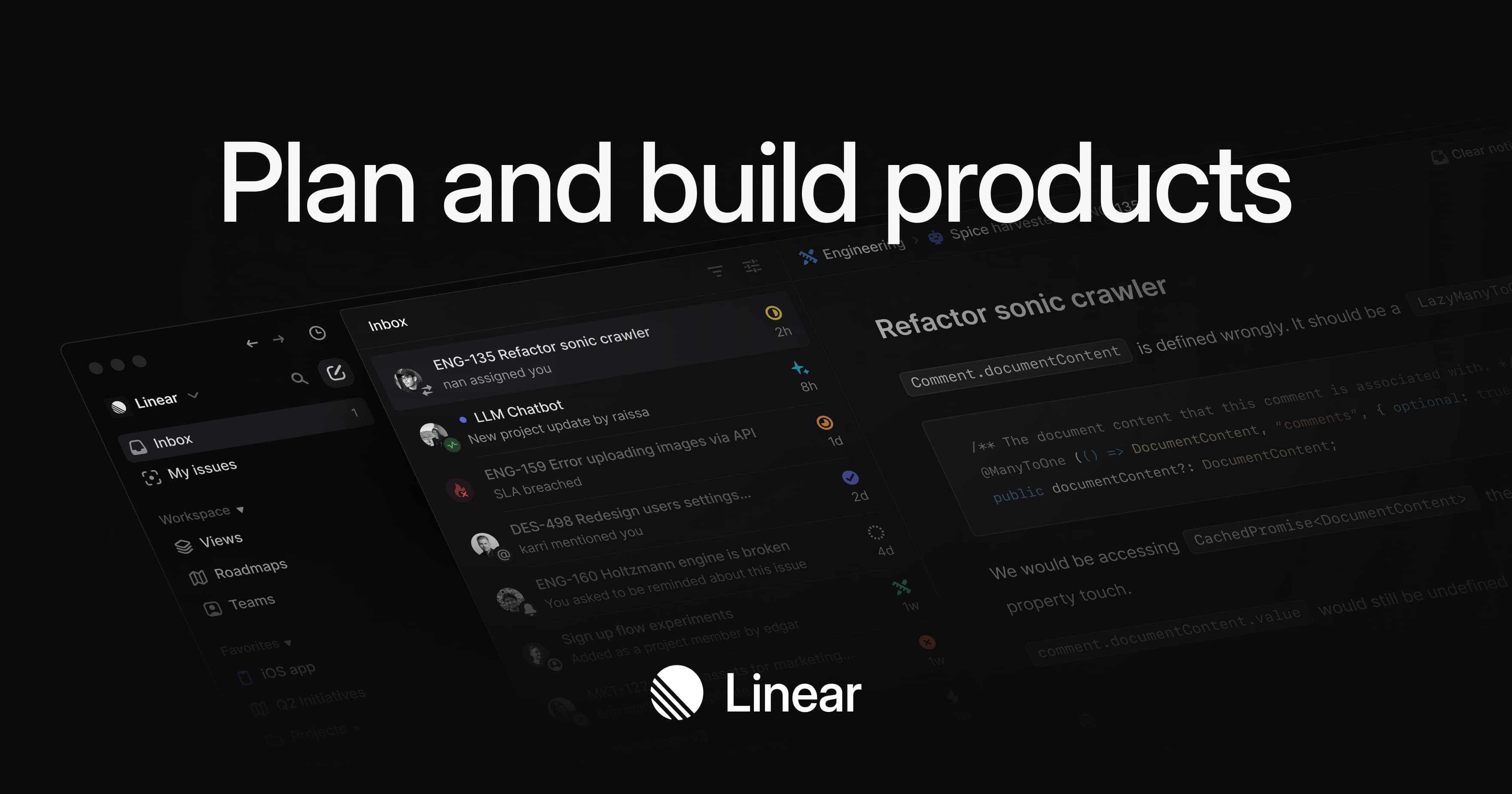 Linear site placeholder