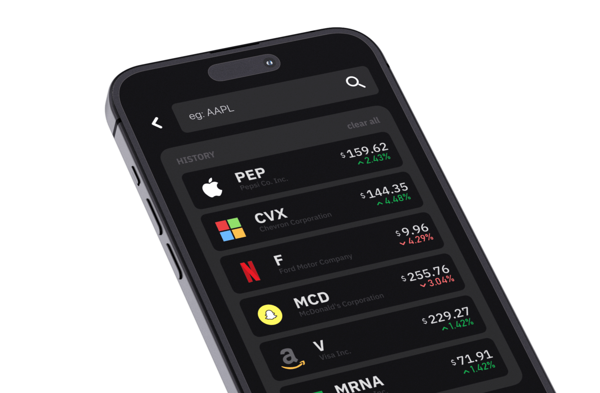 Zen Stock interface preview